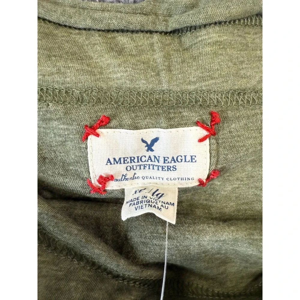 NWT American Eagle Tiered Midi Skirt Size XL Olive Green Boho